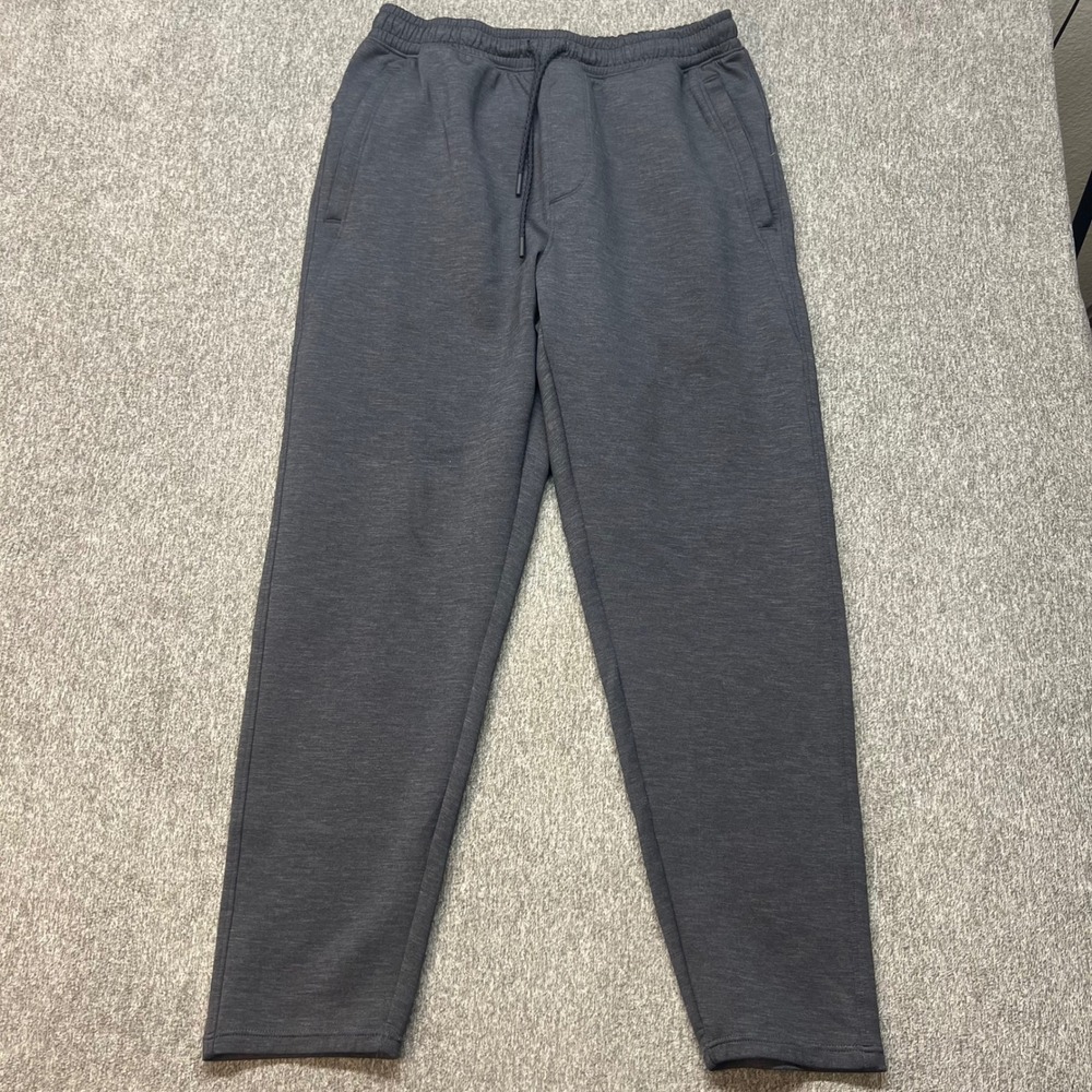 Under Armour Mens Fitted Joggers Charcoal‎ Gray Space Dye Heathered Pants Size L